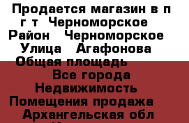 Продается магазин в п.г.т. Черноморское  › Район ­ Черноморское › Улица ­ Агафонова › Общая площадь ­ 100 - Все города Недвижимость » Помещения продажа   . Архангельская обл.,Коряжма г.